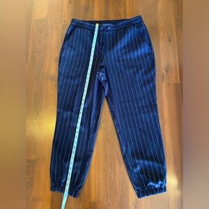 Women’s NINE WEST Blue Pinstripe Joggers